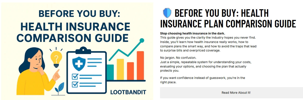 Before You Buy Health Insurance Plan Comparison Guide