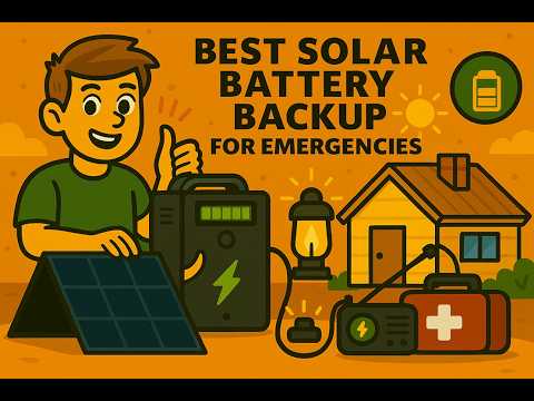 BEST SOLAR BATTERY BACKUP FOR EMERGENCIES — POWER OUTAGES, STORM PREP & OFF‑GRID READINESS thumbnail