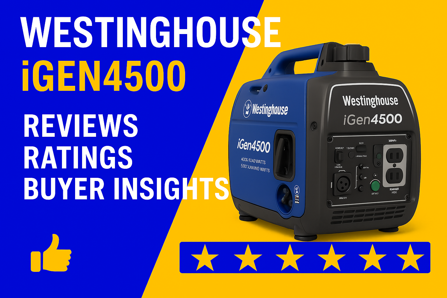 Westinghouse iGen4500 Reviews - Ratings - Buyer Insights image
