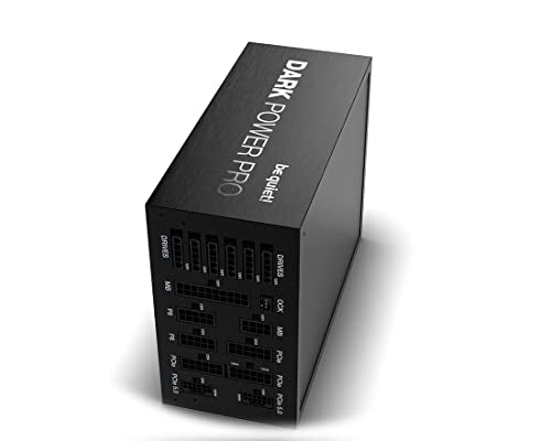 be quiet! Dark Power Pro 13 1600W Power Supply | ATX 3.1 Compliant | 80 Plus Titanium | Digital Regulation, for PCIe 5.0 and 6+2 Graphics Cards | 2X 12VHPWR Cable Incl | BN501