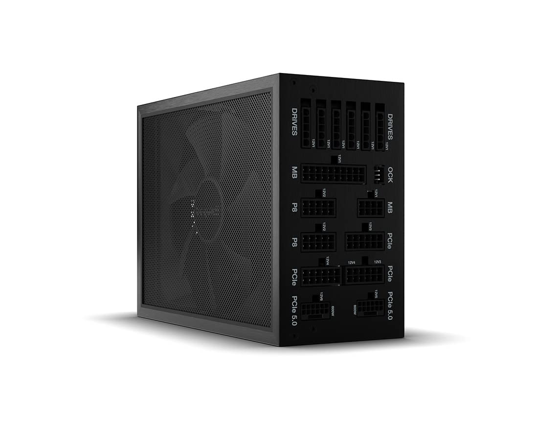 be quiet! Dark Power Pro 13 1600W Power Supply | ATX 3.1 Compliant | 80 Plus Titanium | Digital Regulation, for PCIe 5.0 and 6+2 Graphics Cards | 2X 12VHPWR Cable Incl | BN501