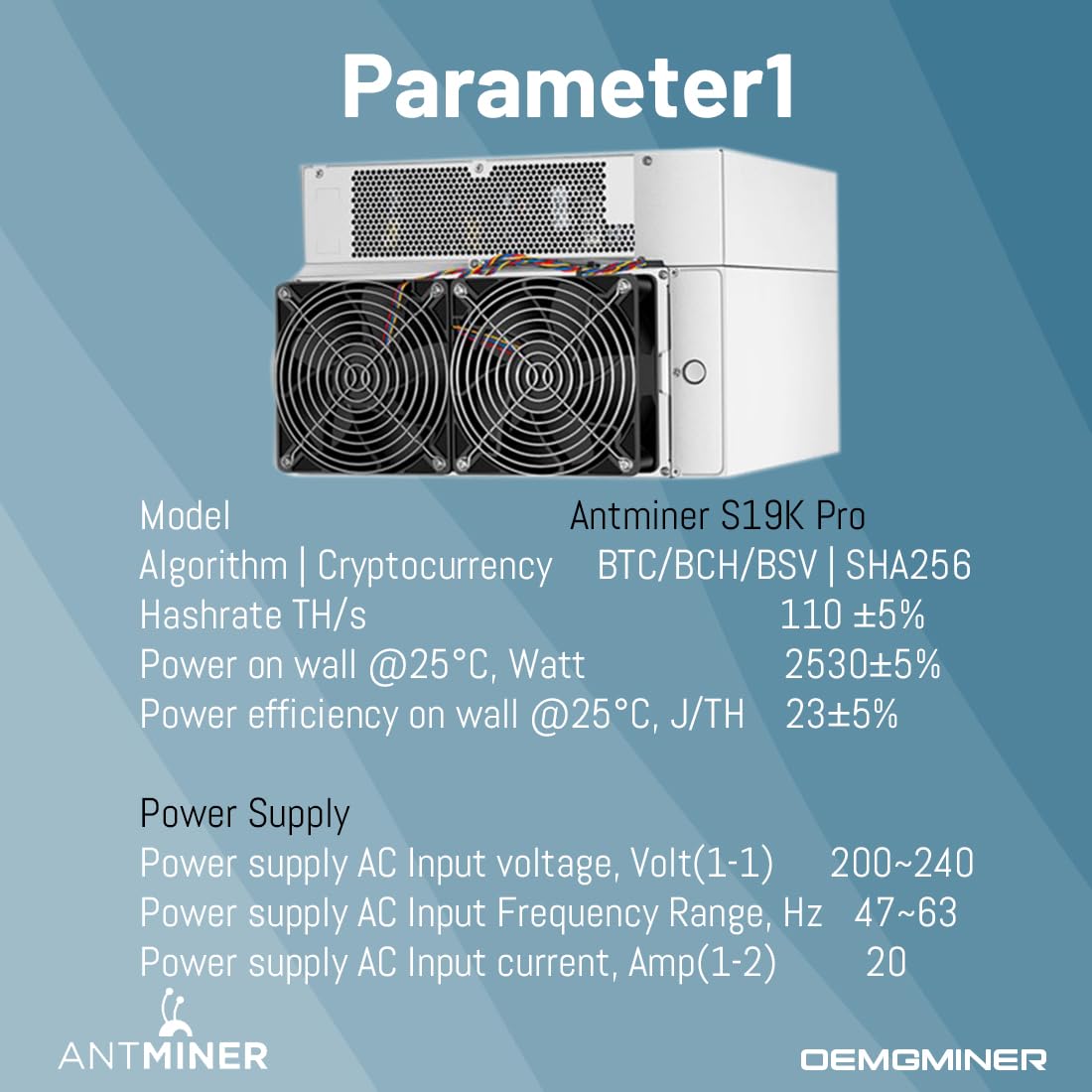 New Antminer S19k pro 110T Asic Miner Reviews