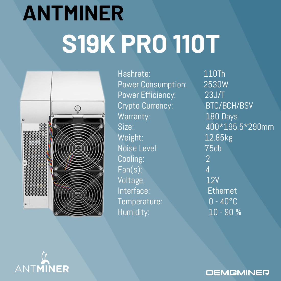 New Antminer S19k pro 110T Asic Miner Reviews