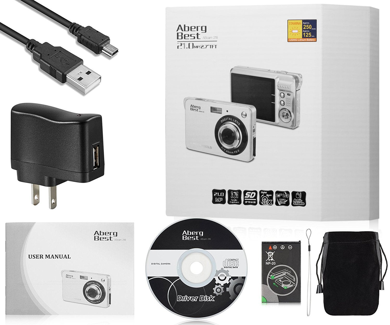 Aberg Best 21 Mega Pixels 2.7" LCD Rechargeable HD Digital Camera Reviews - Loot Bandit