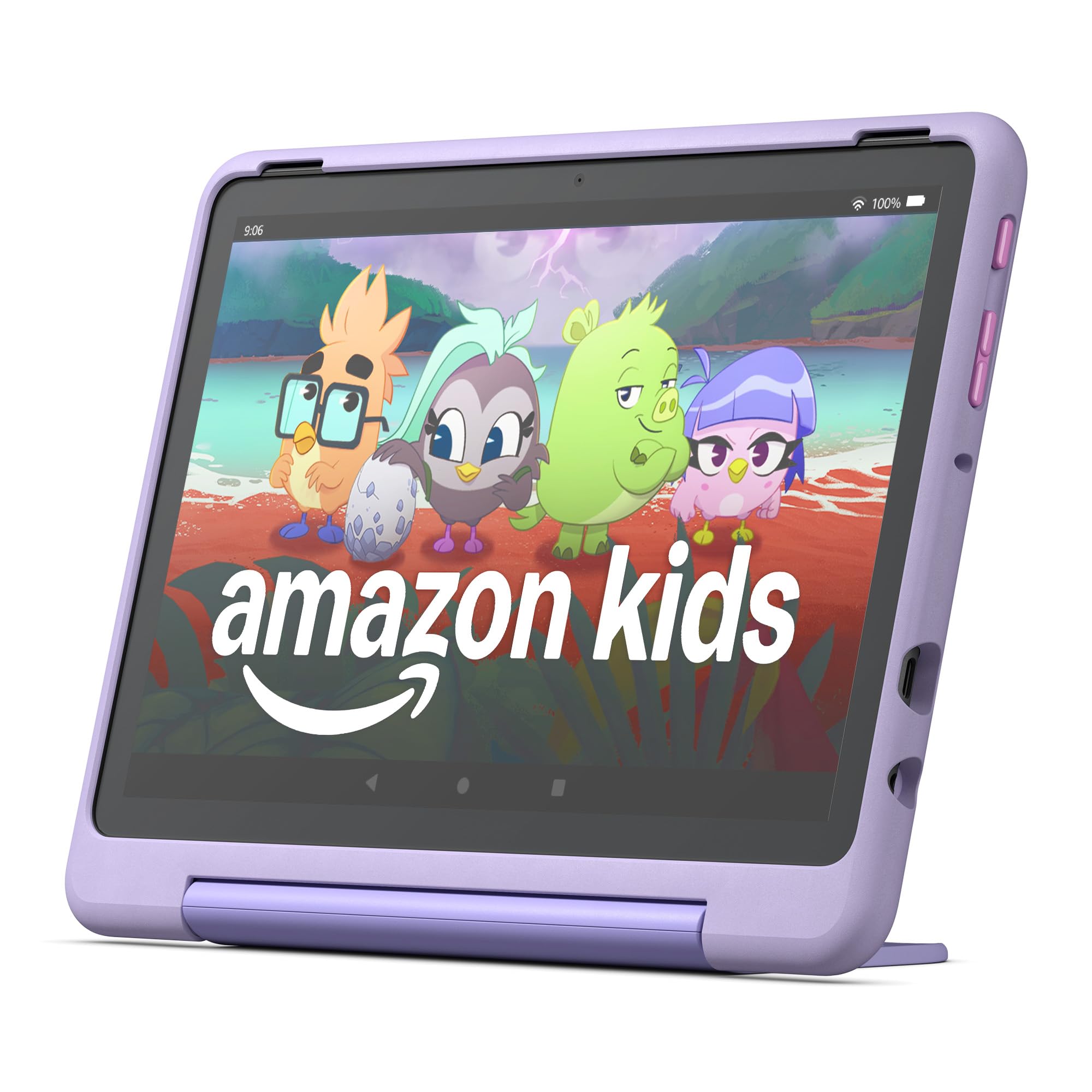 Amazon Fire HD 10 Kids Pro tablet, ages 6 - 12. Bright 10.1" HD screen, includes ad - free content, robust parental controls, 13 - hr battery and slim case for older kids, 32 GB, Happy Day - Loot Bandit