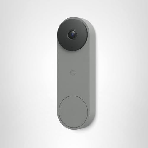 Google Nest Doorbell (Wired, 3rd Gen) - 2K Video and Gemini, Live View, Night Vision, 2 - Way Audio - Works with Google Home - 2025 Model - Hazel - Loot Bandit