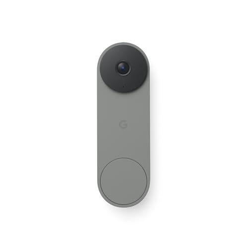 Google Nest Doorbell (Wired, 3rd Gen) - 2K Video and Gemini, Live View, Night Vision, 2 - Way Audio - Works with Google Home - 2025 Model - Hazel - Loot Bandit