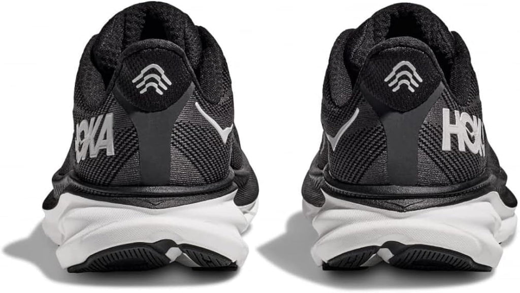 HOKA Clifton 9 Women's Performance Road Running Shoes Sneakers (Black/White, US Footwear Size System, Adult, Women, Numeric, Medium, 7) - Loot Bandit
