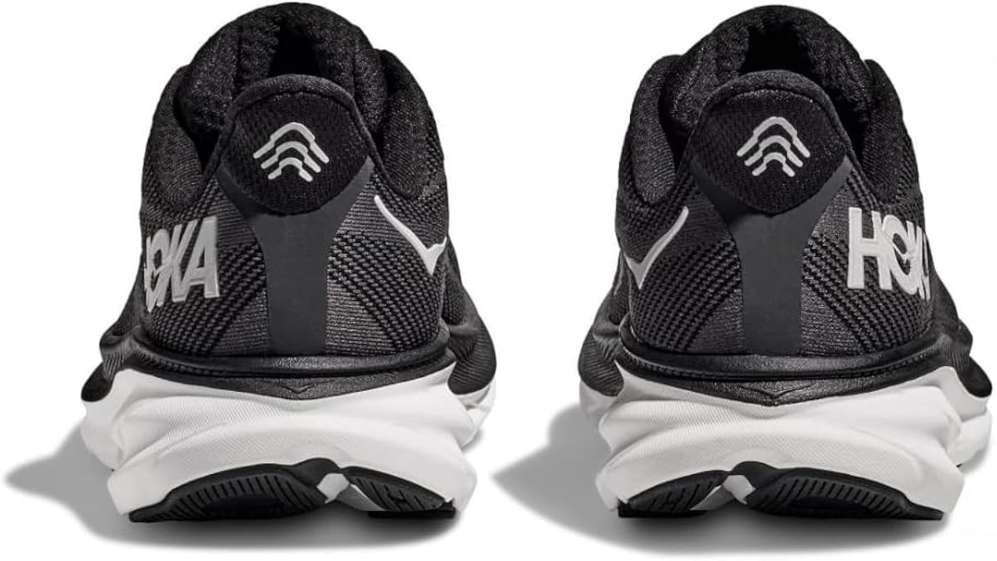 HOKA Clifton 9 Women's Performance Road Running Shoes Sneakers (Black/White, US Footwear Size System, Adult, Women, Numeric, Medium, 7) - Loot Bandit