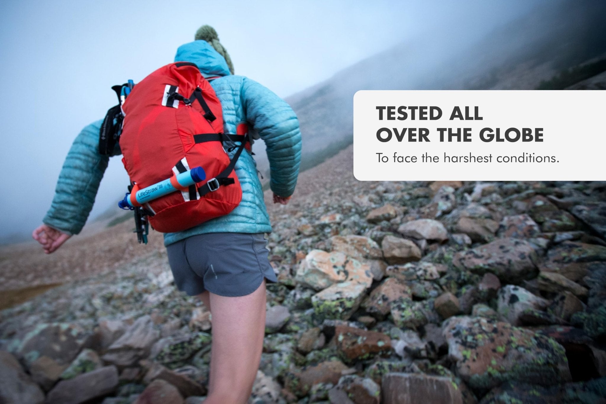 LifeStraw Personal Water Filter for Hiking, Camping, Travel, and Emergency Preparedness, 2 Pack, Blue - Loot Bandit