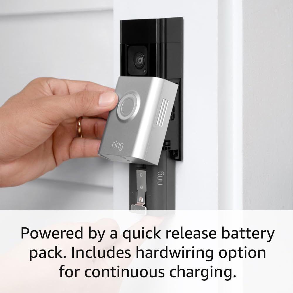 Ring Battery Doorbell Plus (newest model), Home or business security, Head - to - Toe HD+ Video, motion detection & alerts, and Two - Way Talk - Loot Bandit