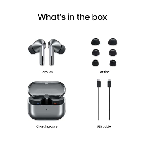 Samsung Galaxy Buds 3 Pro AI True Wireless Bluetooth Earbuds, Noise Cancelling, Sound Optimization, Redesigned Comfort Fit, Silver [US Version, Amazon Exclusive, 2Yr Warranty] - Loot Bandit