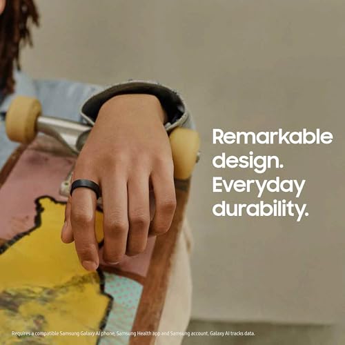 SAMSUNG Galaxy Ring, AI Smart Ring, Size First w/Sizing Kit, No App Subscription, Fitness Monitor, Sleep Tracker, Up to 7 - Day Battery, Size 10, Titanium Black [US Version, 1Yr Manufacturer Warranty] - Loot Bandit