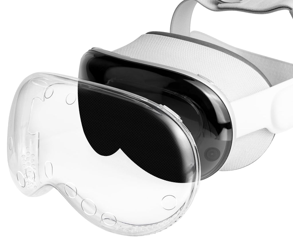 SOULWIT TPU Protective Case Cover for Apple Vision Pro VR Headset, Durable & Slim Fit Screen Protector Accessory, Without Affecting Tracking Scans - Non - Holed - Loot Bandit