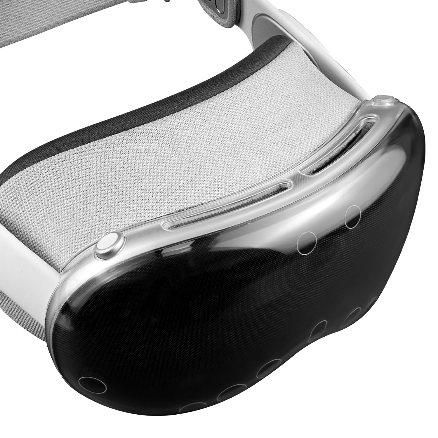 SOULWIT TPU Protective Case Cover for Apple Vision Pro VR Headset, Durable & Slim Fit Screen Protector Accessory, Without Affecting Tracking Scans - Non - Holed - Loot Bandit