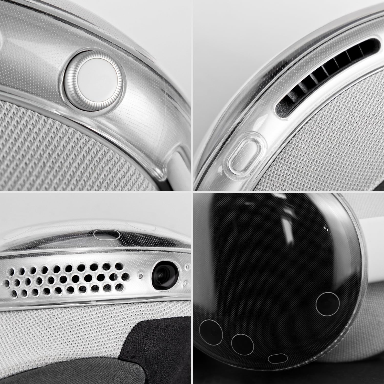 SOULWIT TPU Protective Case Cover for Apple Vision Pro VR Headset, Durable & Slim Fit Screen Protector Accessory, Without Affecting Tracking Scans - Non - Holed - Loot Bandit