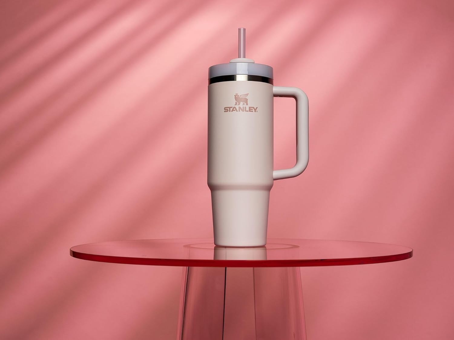 STANLEY Quencher H2.0 Tumbler with Handle and Straw 30 oz | Flowstate 3 - Position Lid | Cup Holder Compatible for Travel | Insulated Stainless Steel Cup | BPA - Free | Rose Quartz 2.0 - Loot Bandit