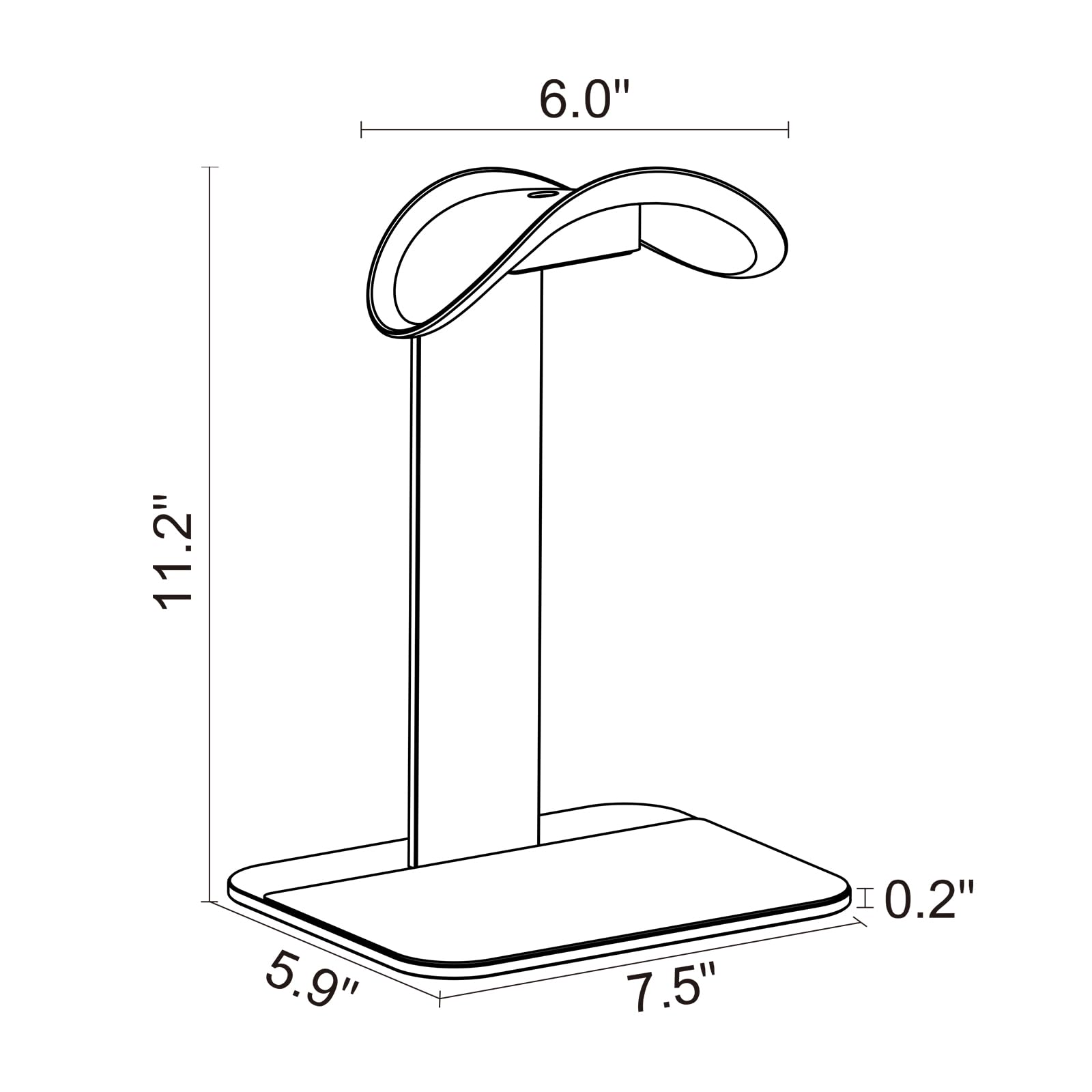 UPERGO Dock Stand for Apple Vision Pro, VR Headset Display Stand with Battery Holder - Loot Bandit